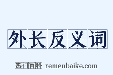 外长反义词是什么意思的图片